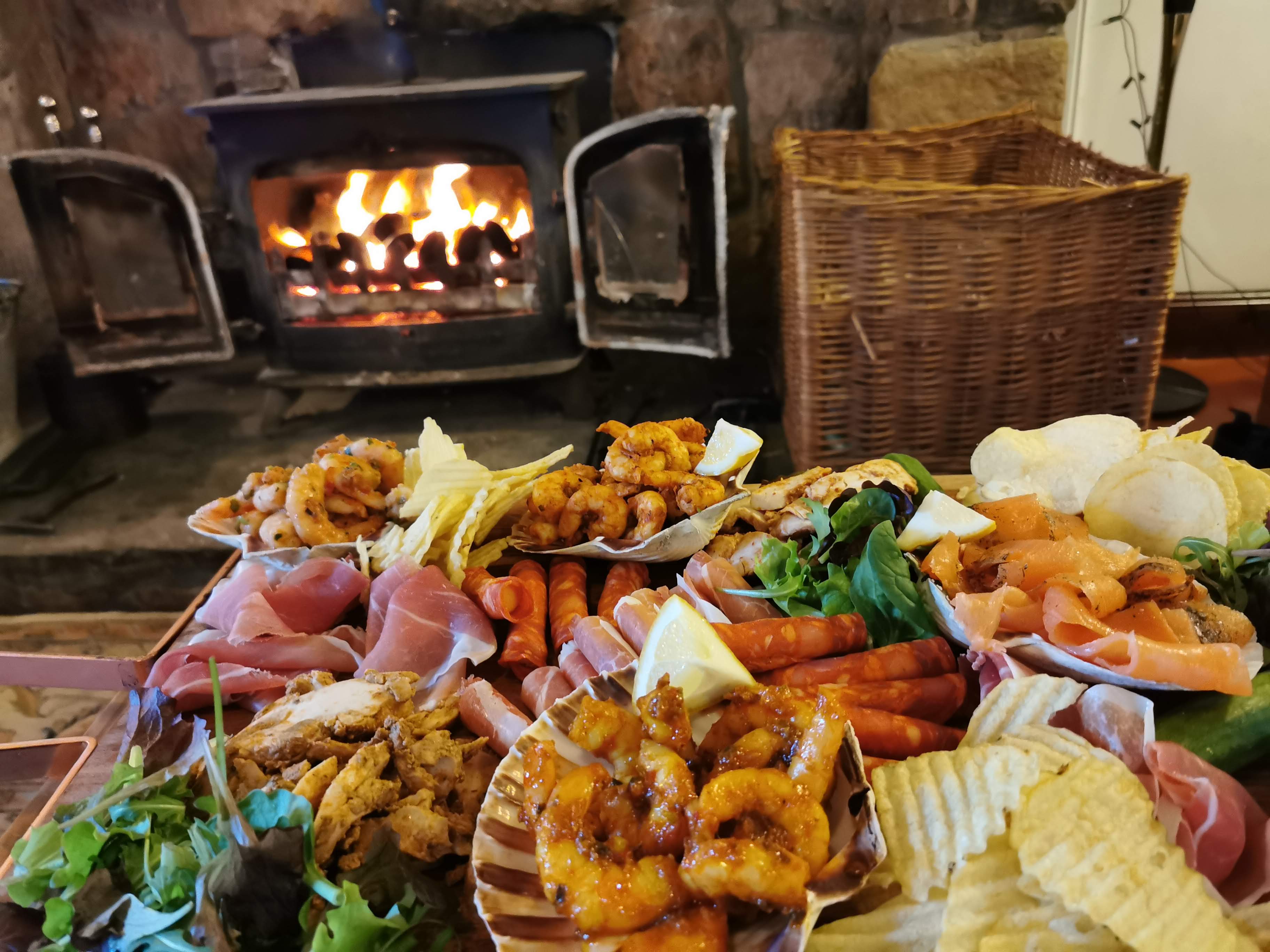 Fireside food platter